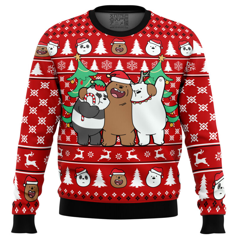 Christmas Bears We Bare Bears Ugly Christmas Sweater