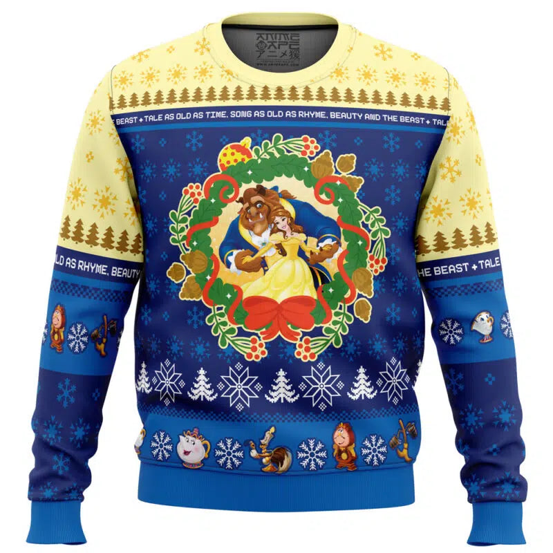 Christmas Beauty and the Beast Ugly Christmas Sweater