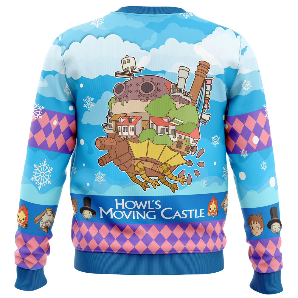 Christmas Castle Howl's Moving Castle Ugly Christmas Sweater