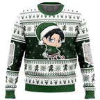 Christmas Chibi Levi Attack on Titan Ugly Christmas Sweater