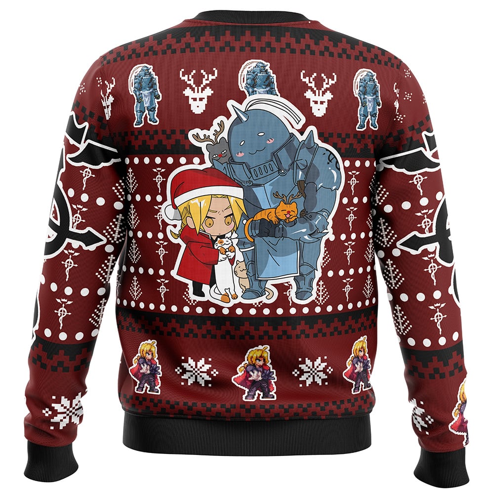Christmas Edward and Alphonse Fullmetal Alchemist Ugly Christmas Sweater