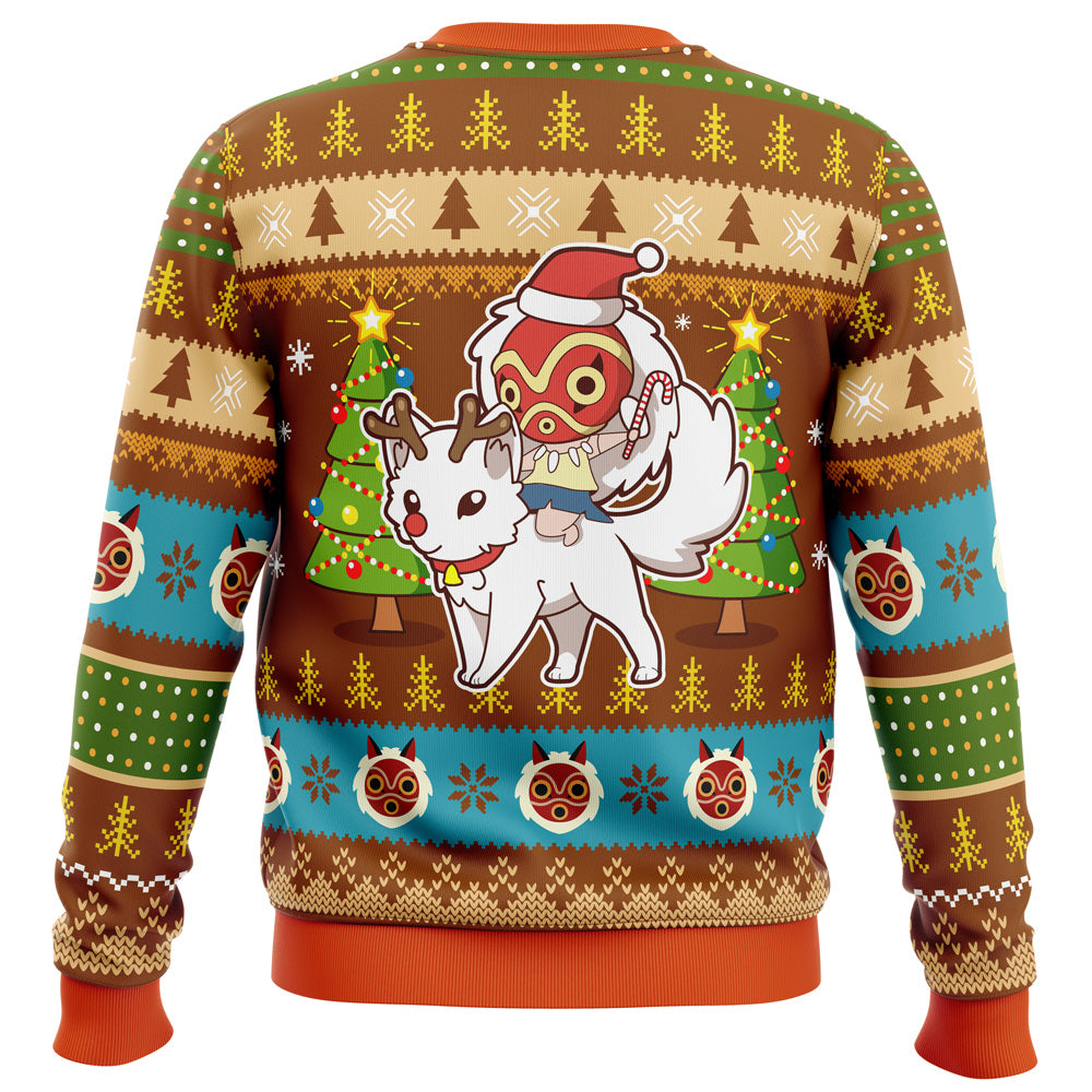 Christmas Mononoke Princess Mononoke Ugly Christmas Sweater