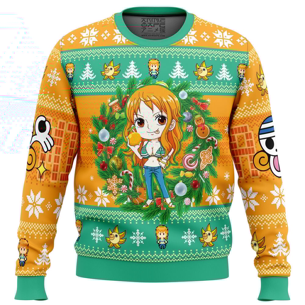 Christmas Nami One Piece Ugly Christmas Sweater