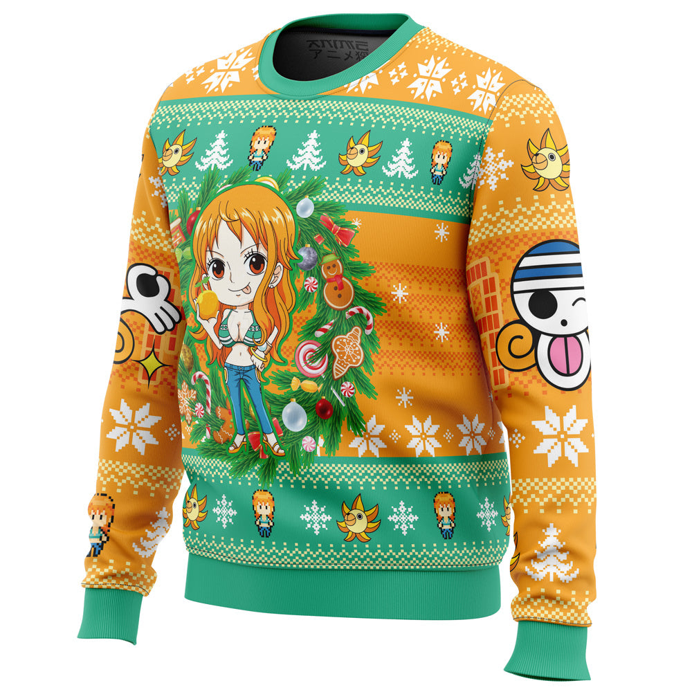 Christmas Nami One Piece Ugly Christmas Sweater