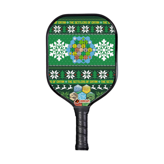 Custom Christmas Settlers of Catan Board Games Pickleball Paddle