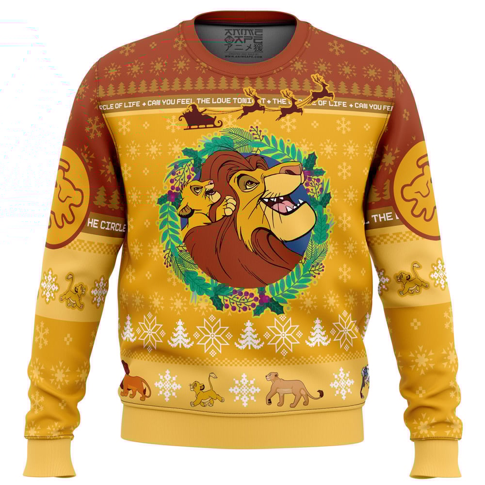 Christmas The Lion King Ugly Christmas Sweater