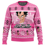 Compliment Vegeta Badman Dragon Ball Z Ugly Christmas Sweater