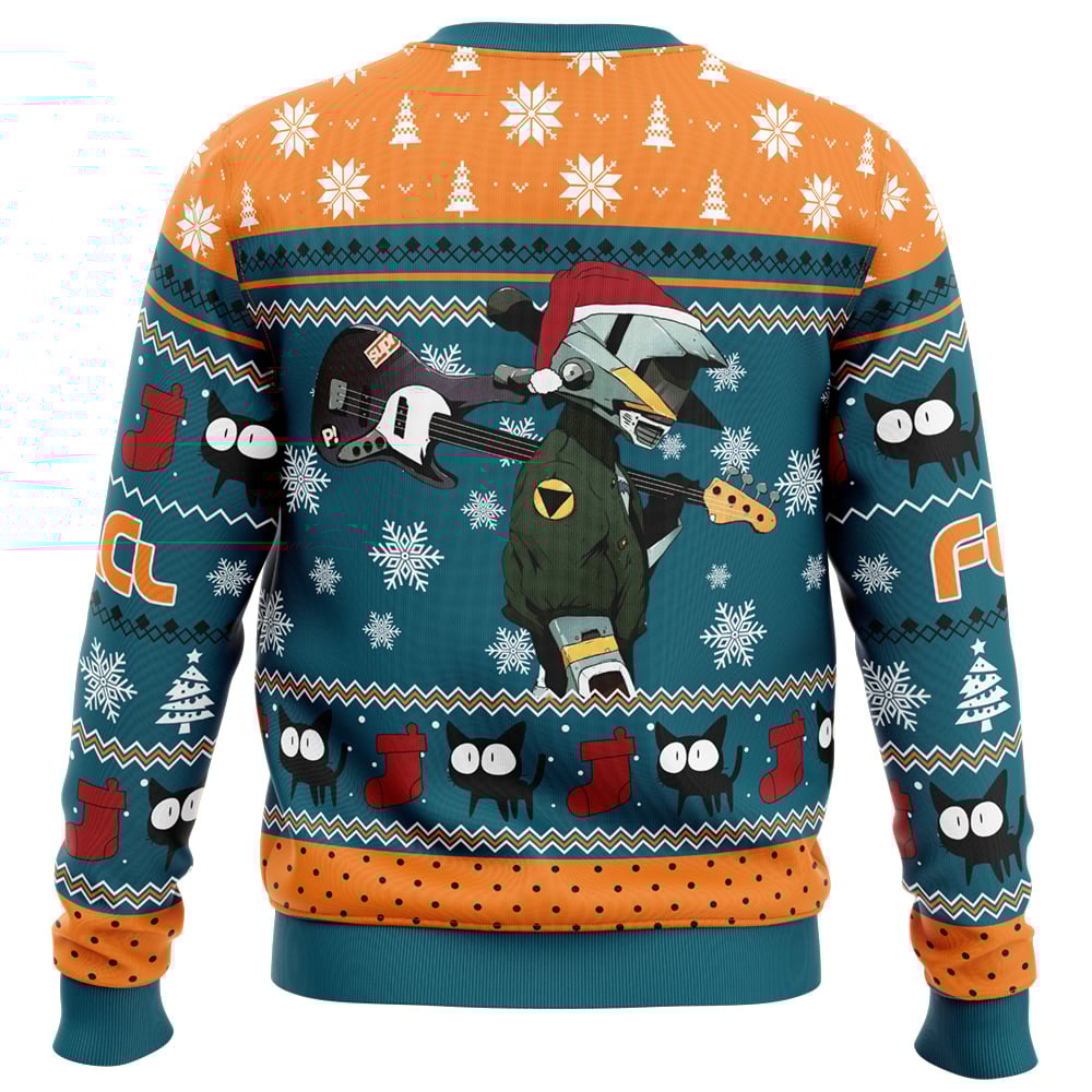 Cool Guitar Canti Fooly Cooly FLCL Ugly Christmas Sweater