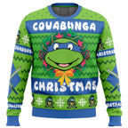Cowabunga Leonardo Christmas Teenage Mutant Ninja Turtles Ugly Christmas Sweater
