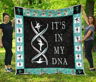 Ballet Dance DNA Quilt Full Print Soft Material Multiple Size - Best Gift For Ballet Dancer