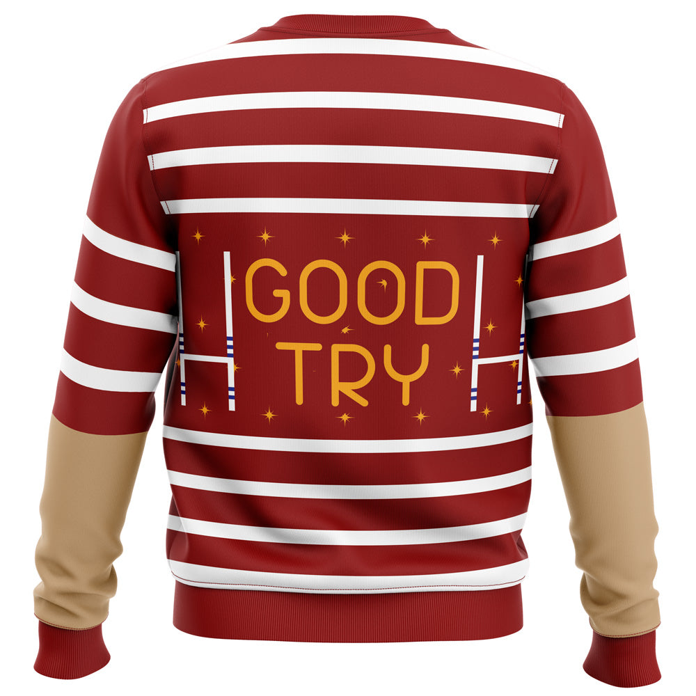 David King Rugby Shirt Dead by Daylight Ugly Christmas Sweater