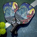 Custom Deadpool Starry Night Pickleball Paddle