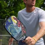 Custom Deadpool Starry Night Pickleball Paddle