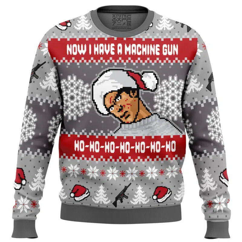 Now I Have a Machine Gun V2 Die Hard Ugly Christmas Sweater