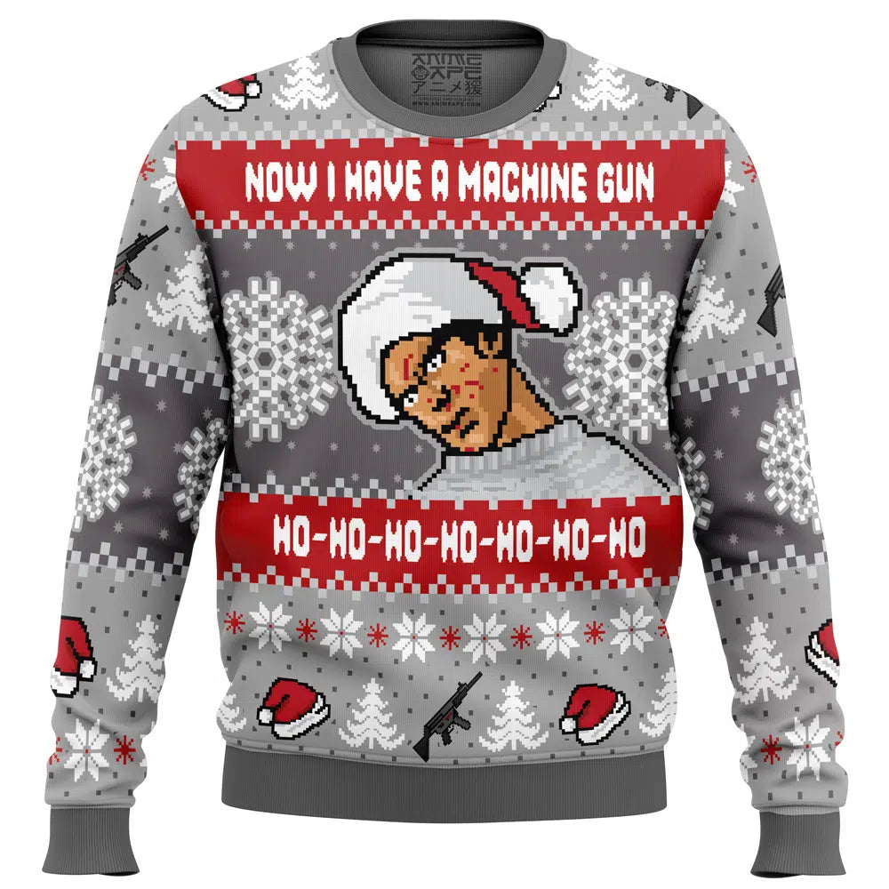 Now I Have a Machine Gun V2 Die Hard Ugly Christmas Sweater