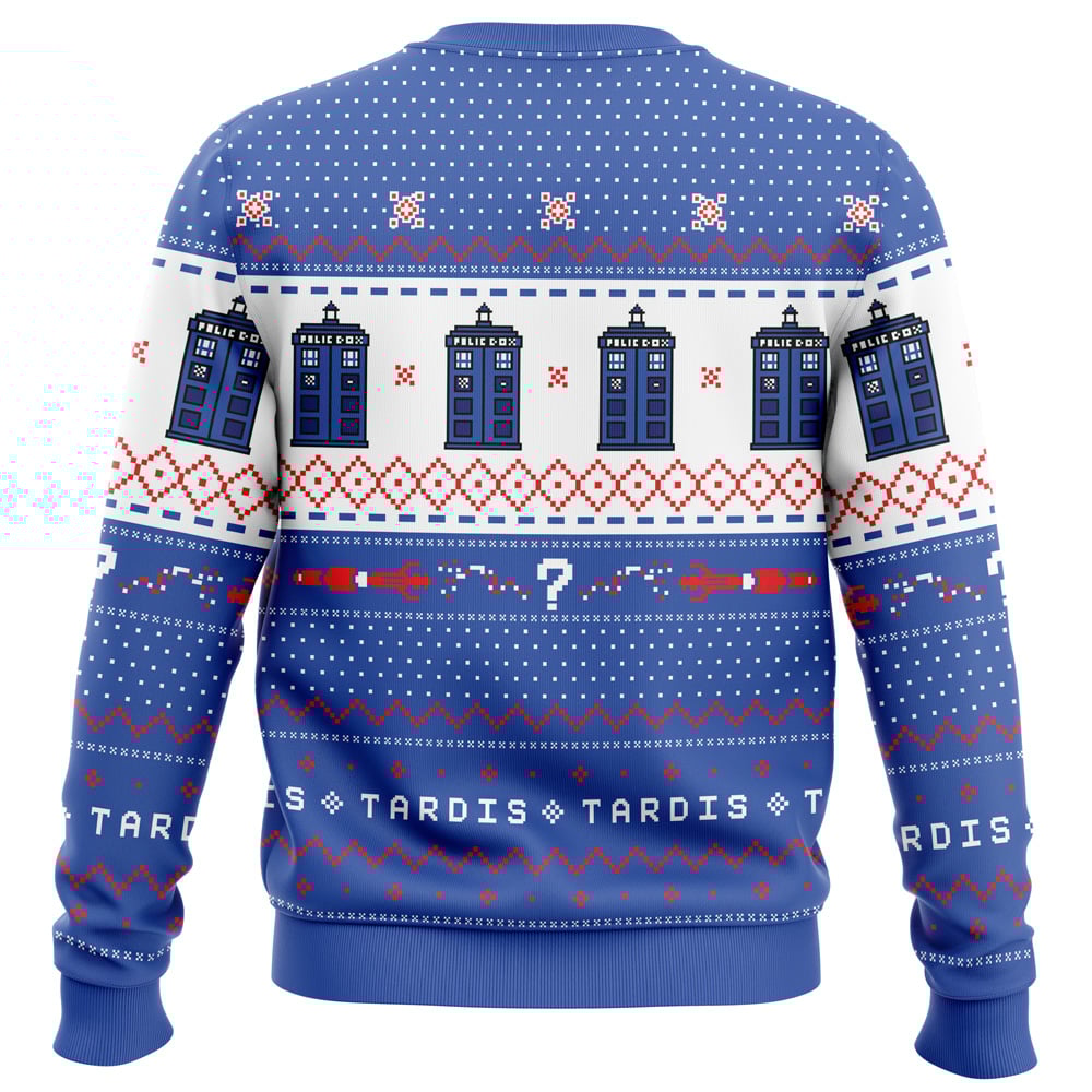 Dr Who TARDIS Christmas Sweater