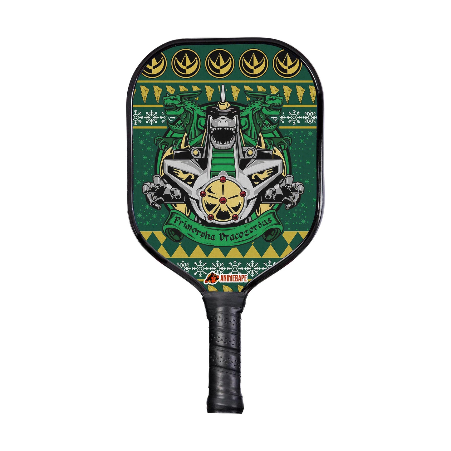 Custom Dragonzord Power Rangers Pickleball Paddle