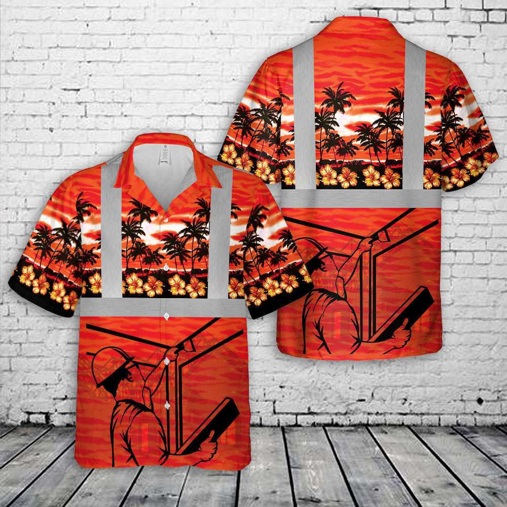 Drywall Finisher Tropical Hawaiian Shirt