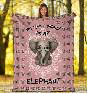 Elephant My Spirit Animal Is An Elephant Blanket Sofa Bed Throws Lightweight Cozy Bed Blanket Soft Suitable For All Season