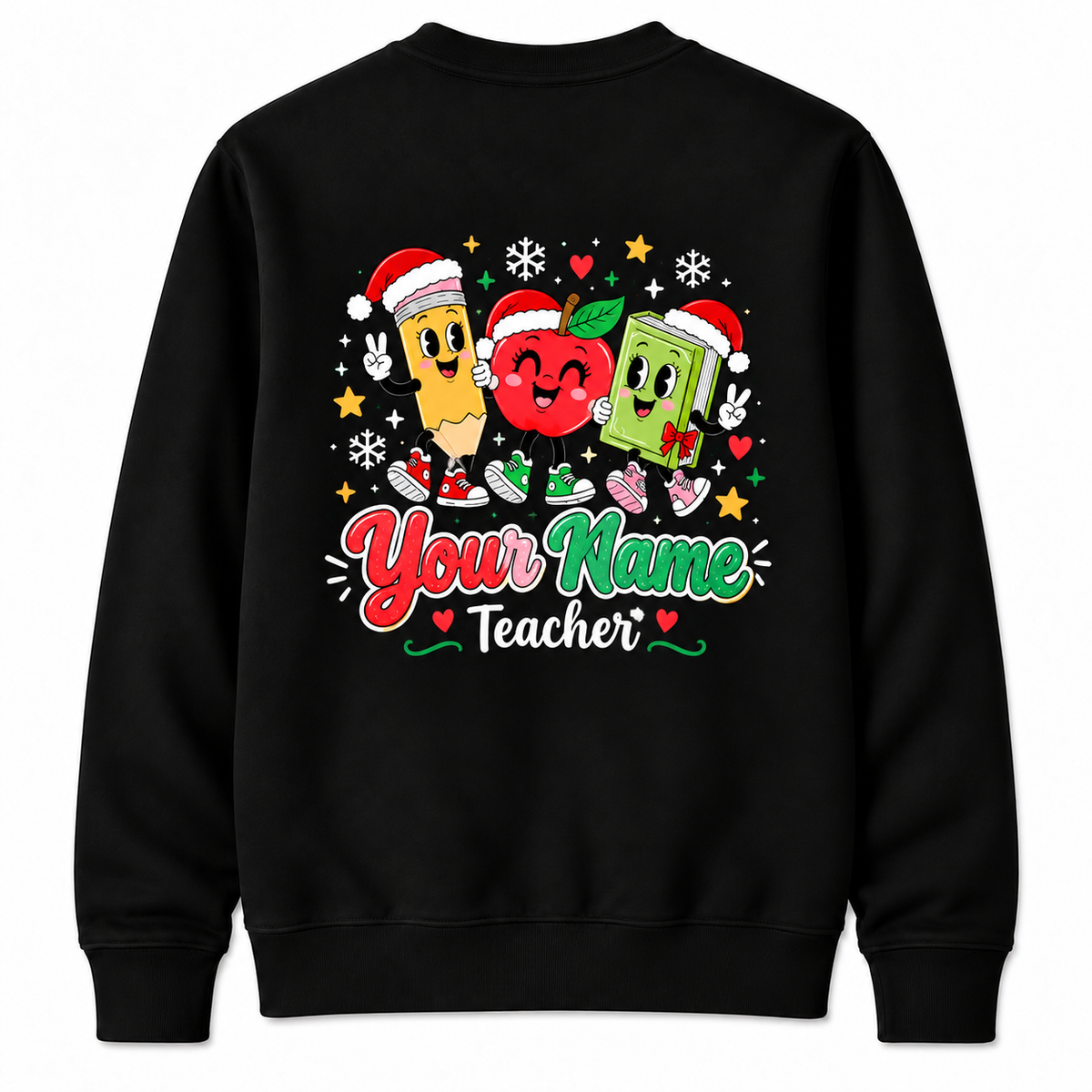 Personalized Custom Jolliest Bunch of Teachers Cute Christmas Teacher Sweatshirt