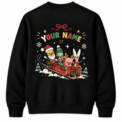 Personalized Custom Oh What Fun It Is To Teach Cute School Supplies Teacher Christmas Sweatshirt