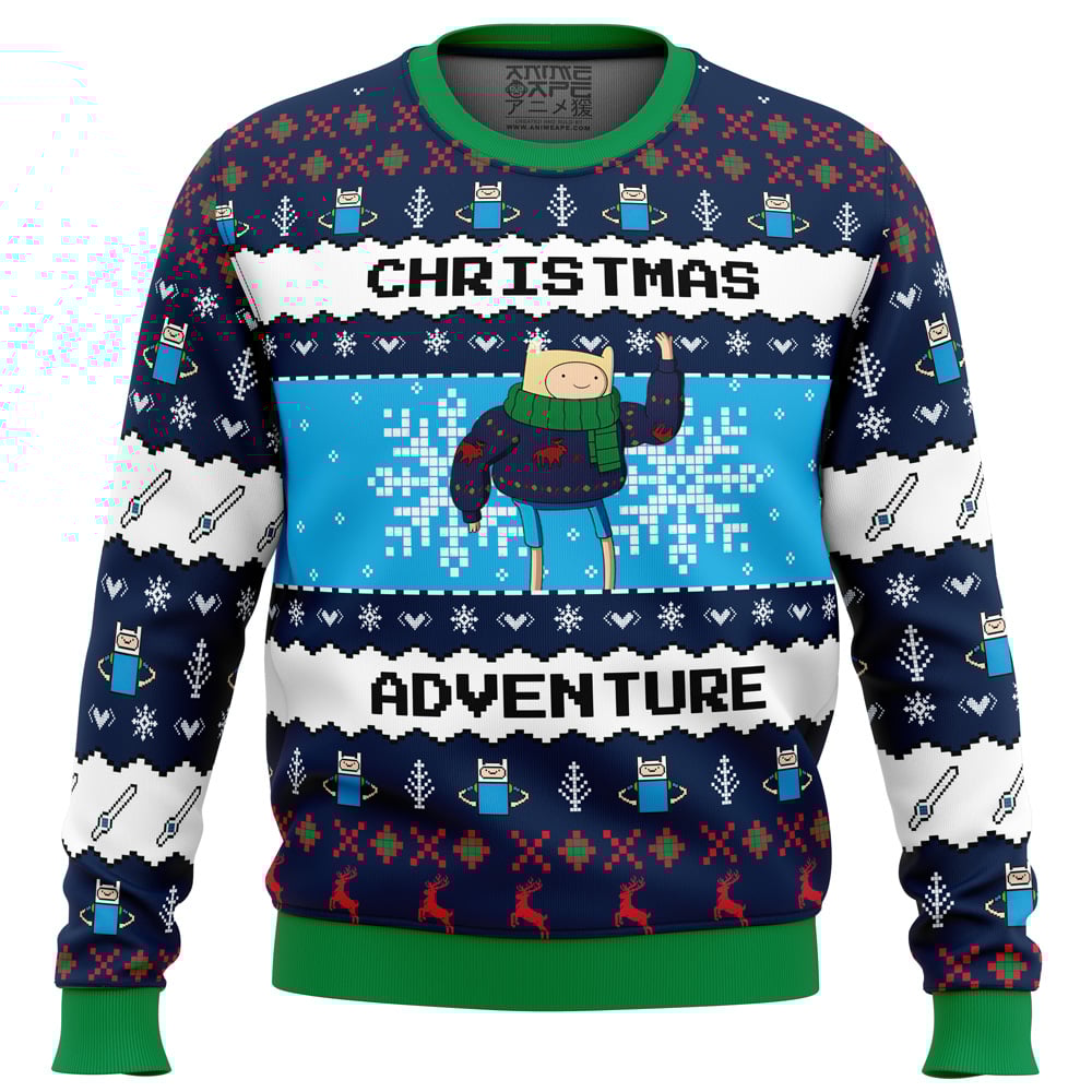 Finn Christmas Adventure Time Ugly Christmas Sweater