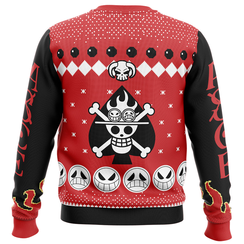 Fire Fist Ace Portgas D. Ace One Piece Ugly Christmas Sweater