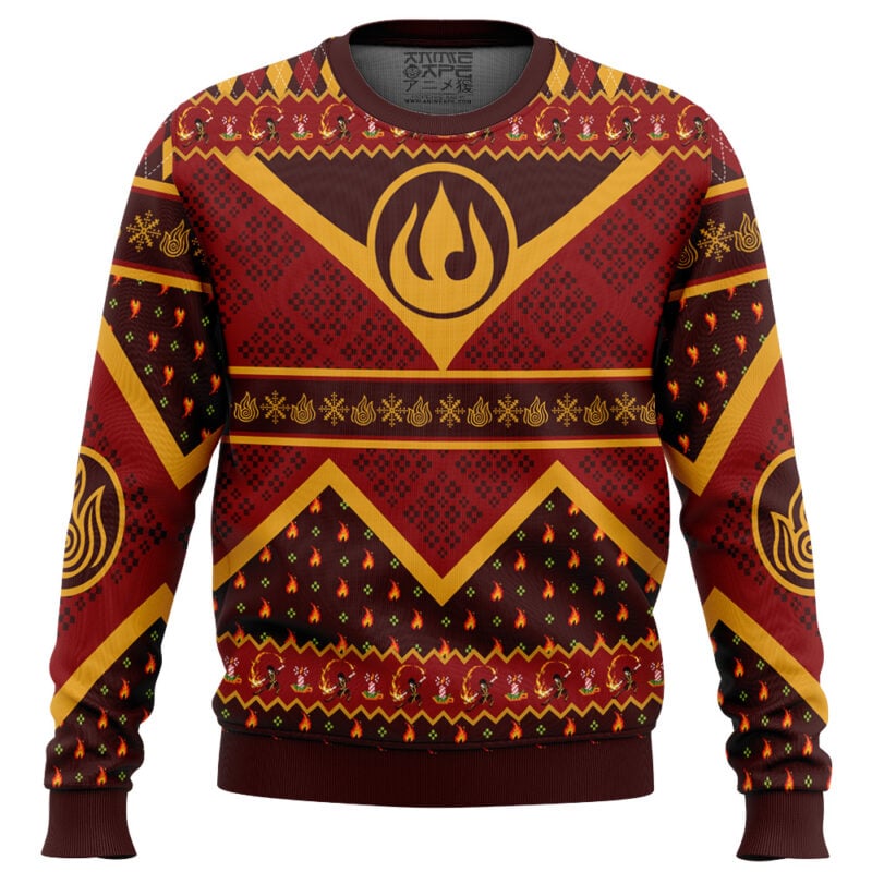 Firebender Avatar the Last Airbender Ugly Christmas Sweater