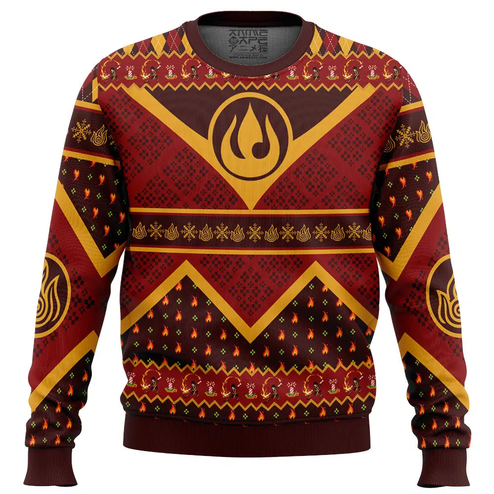 Firebender Avatar the Last Airbender Ugly Christmas Sweater