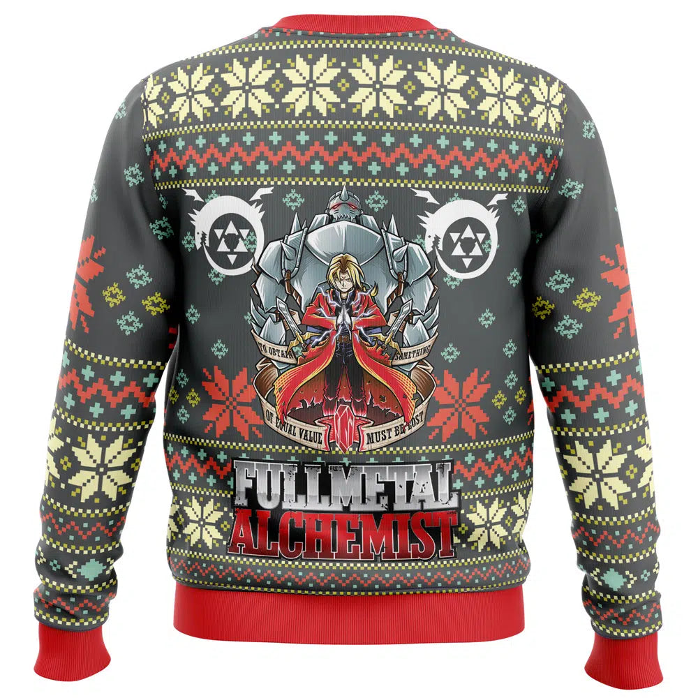 Fullmetal Alchemist Alt Ugly Christmas Sweater