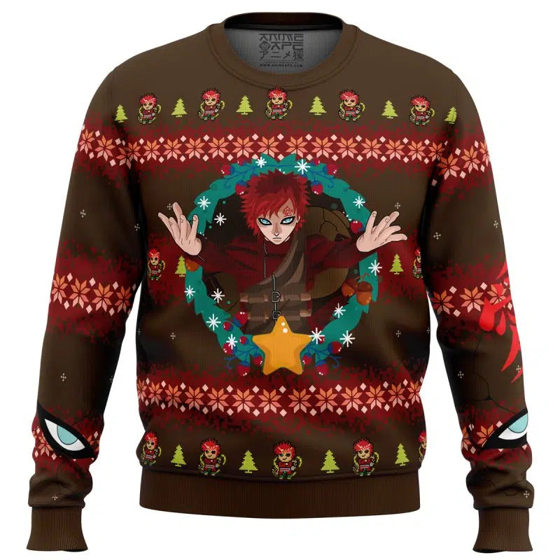 Gaara Shippuden Ugly Christmas Sweater