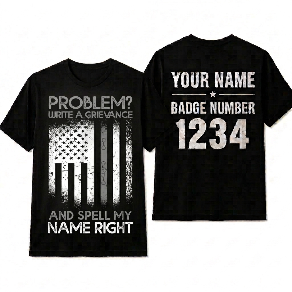 Funny Write A Grievance Shirt - Correctional Officer Spell My Name Tee