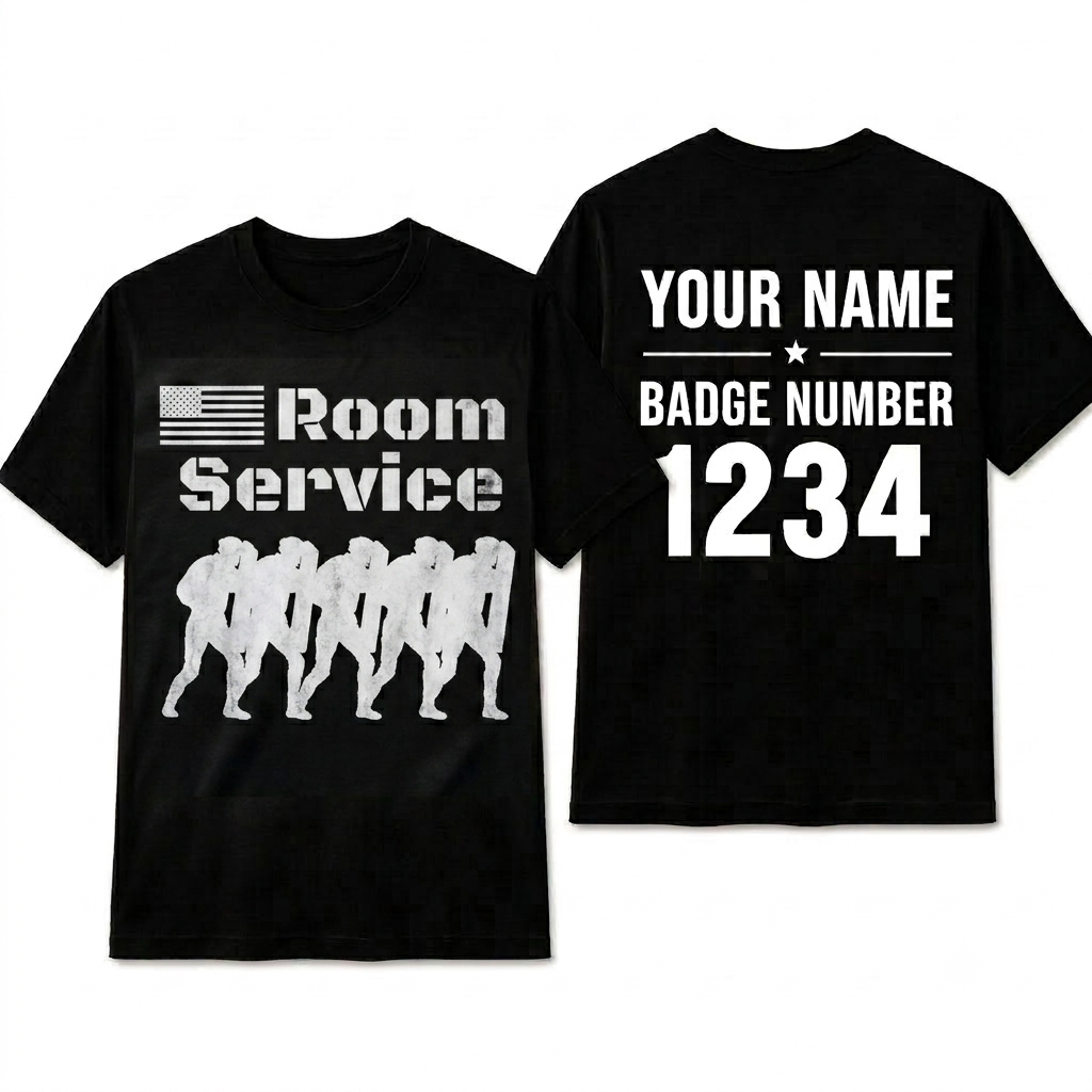 Custom CO Shirt - Room Service | Personalized Name & Badge