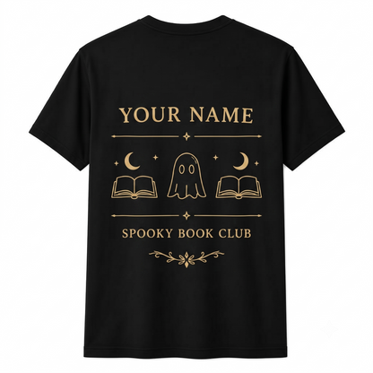 Personalized Spooky Book Club Shirt Halloween Teacher Gift Unisex T-Shirt