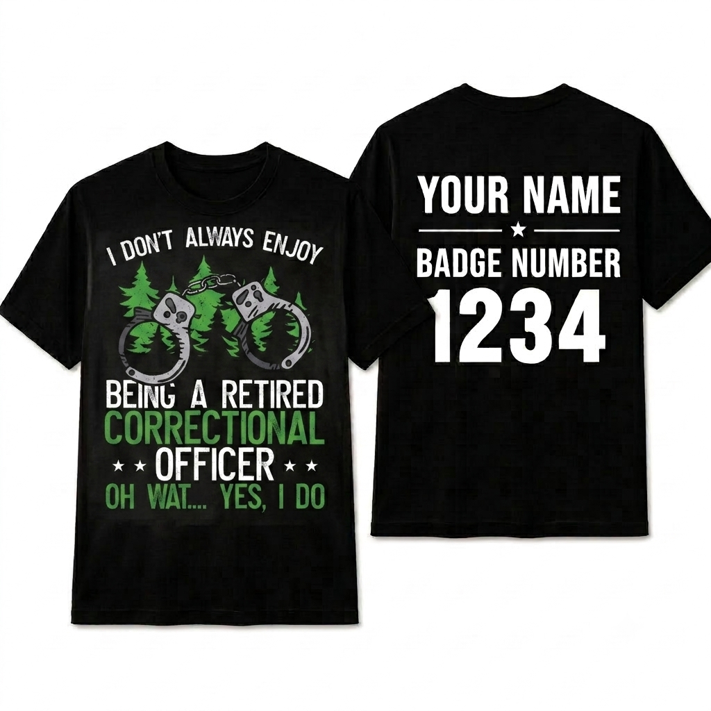 Funny Retired Correctional Officer Shirt - Prison Guard Warden Tee Gift
