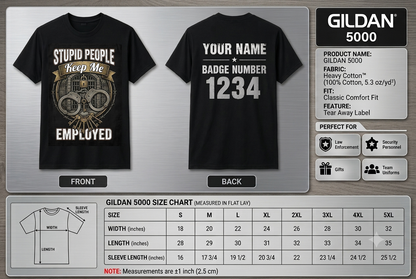Funny Corrections Officer Shirt - Custom Name Law Enforcement Handcuffs Sarcastic Tee