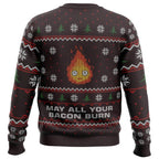 Ghibli May All Your Bacon Burn Ugly Christmas Sweater