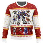Gundam Wing Sprites Ugly Christmas Sweater
