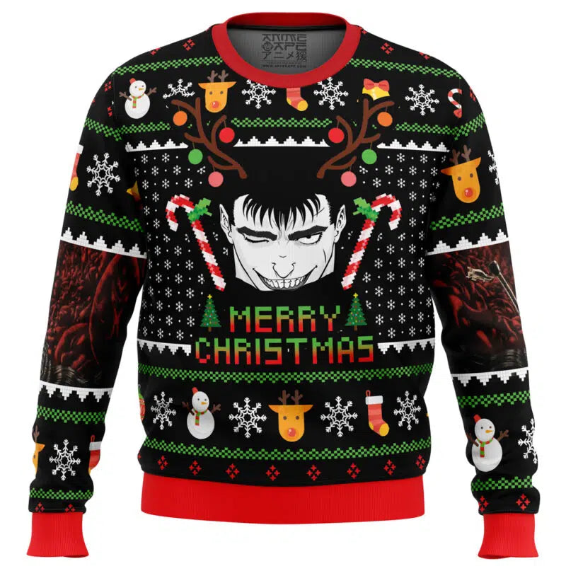 Guts Santa Claus Berserk Ugly Christmas Sweater