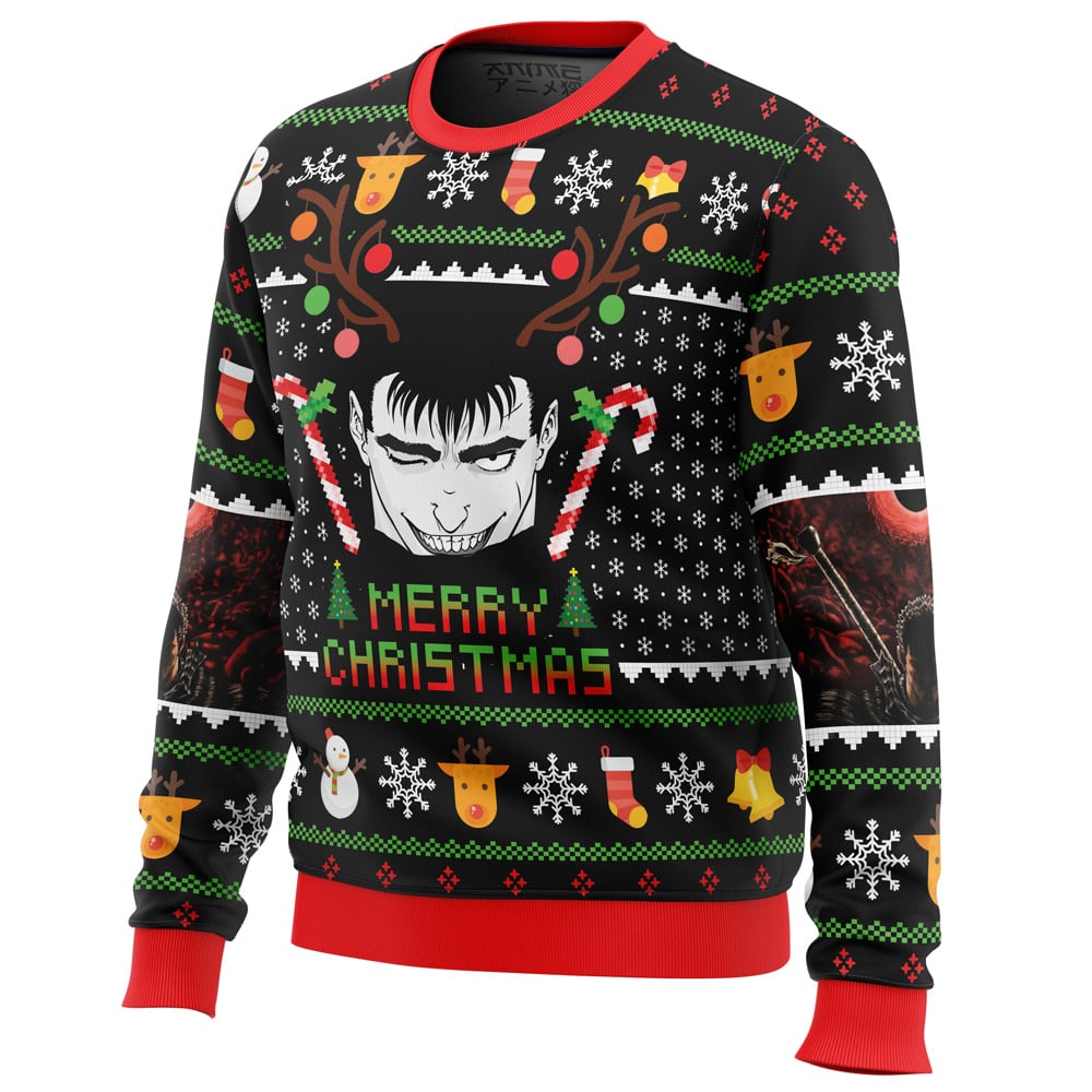 Guts Santa Claus Berserk Ugly Christmas Sweater