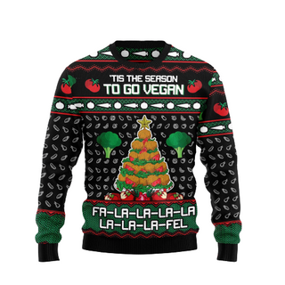 Vegan Christmas Ugly Christmas Sweater For Men & Women Christmas Gift Sweater US1496