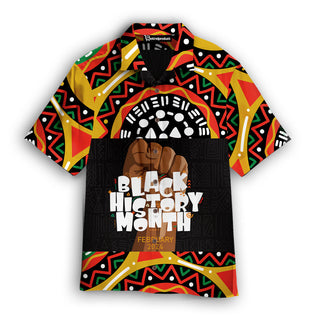 Black History Month Hawaiian Shirt Aloha Casual Shirt For Men And Women HWN1222