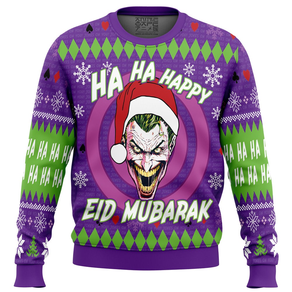 Ha ha ha Eid Mubarak DC Comics Ugly Christmas Sweater