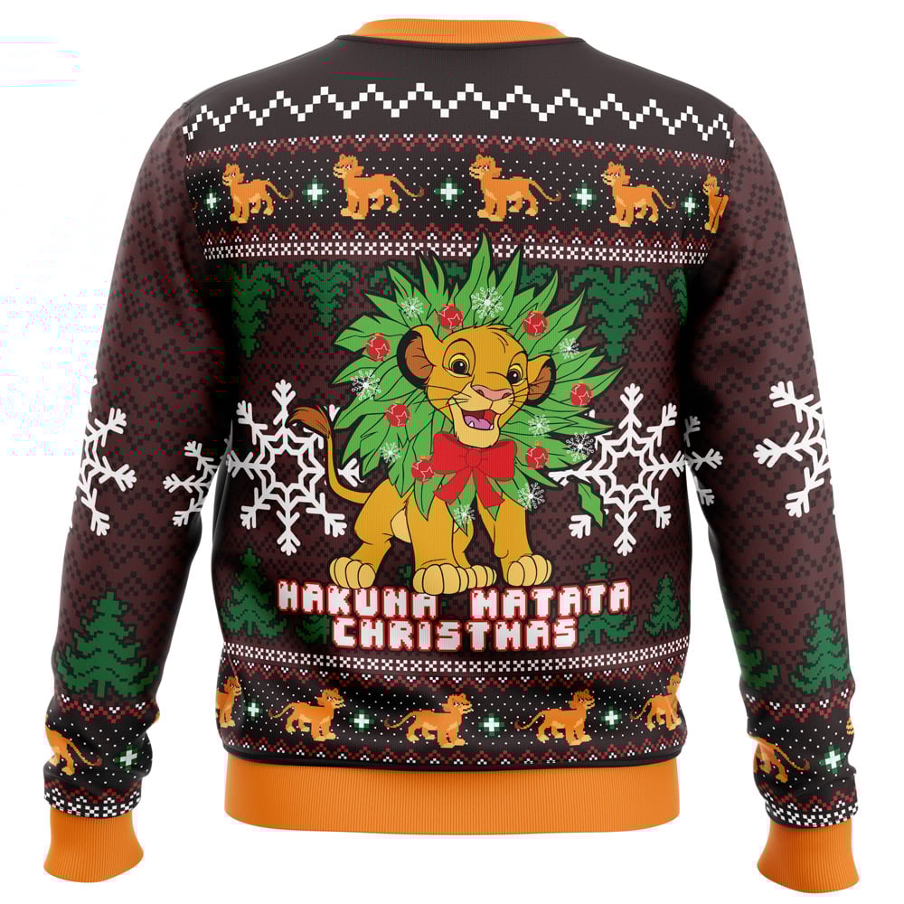 Hakuna Matata Lion King Ugly Christmas Sweater
