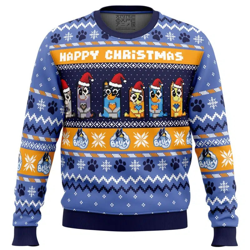 Happy Christmas Bluey Ugly Christmas Sweater