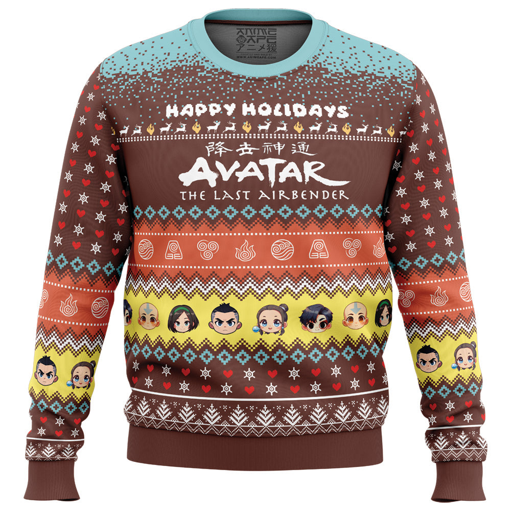 Happy Holidays Avatar The Last Airbender Ugly Christmas Sweater