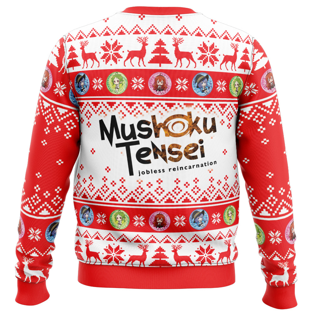 Happy Holidays Mushoku Tensei: Jobless Reincarnation Ugly Christmas Sweater