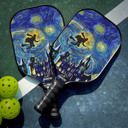 Custom Harry Potter Starry Night Hogwarts Pickleball Paddle