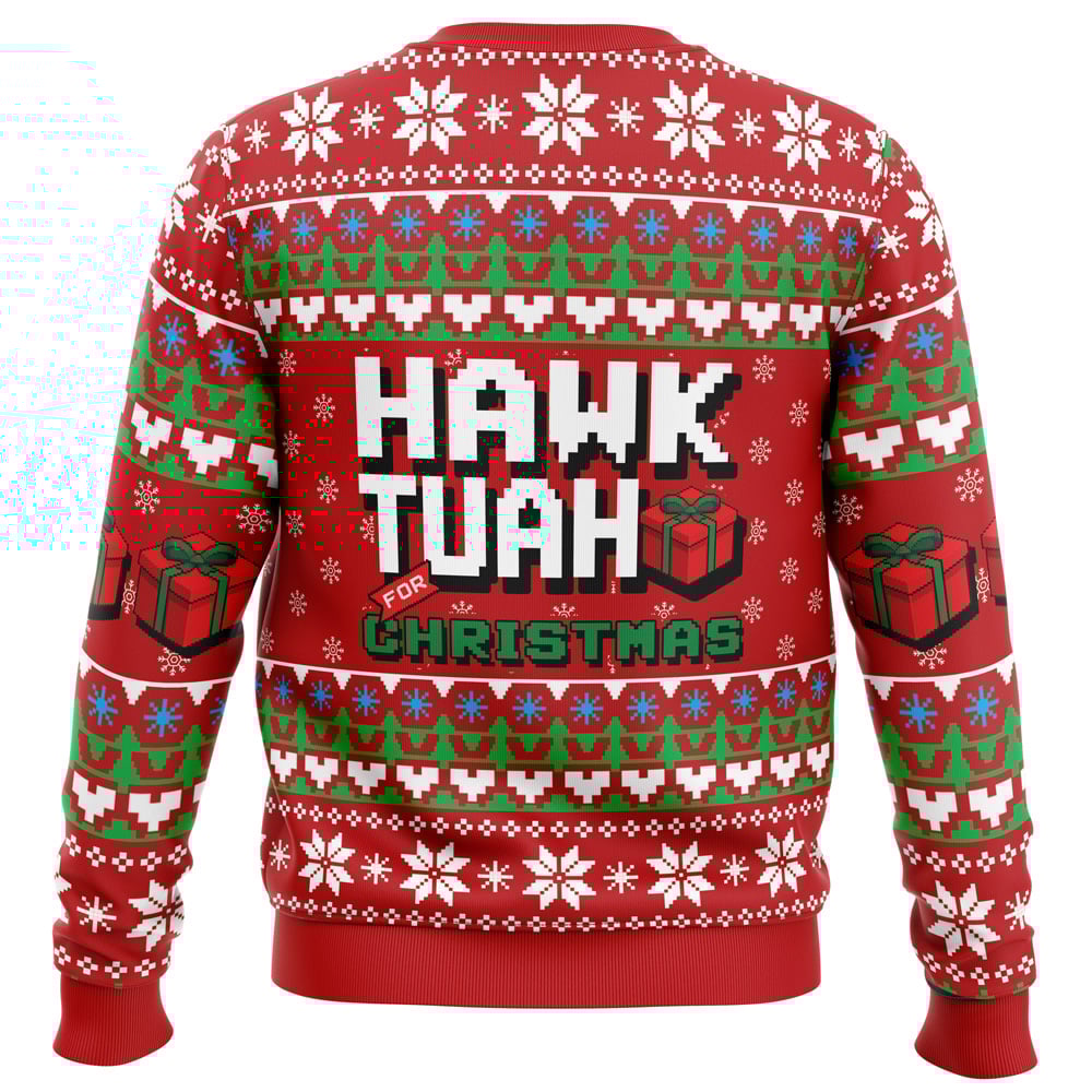 Hawk Tuah For Christmas Ugly Christmas Sweater
