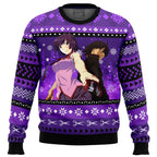 Hitagi and Koyomi Bakemonogatari Ugly Christmas Sweater